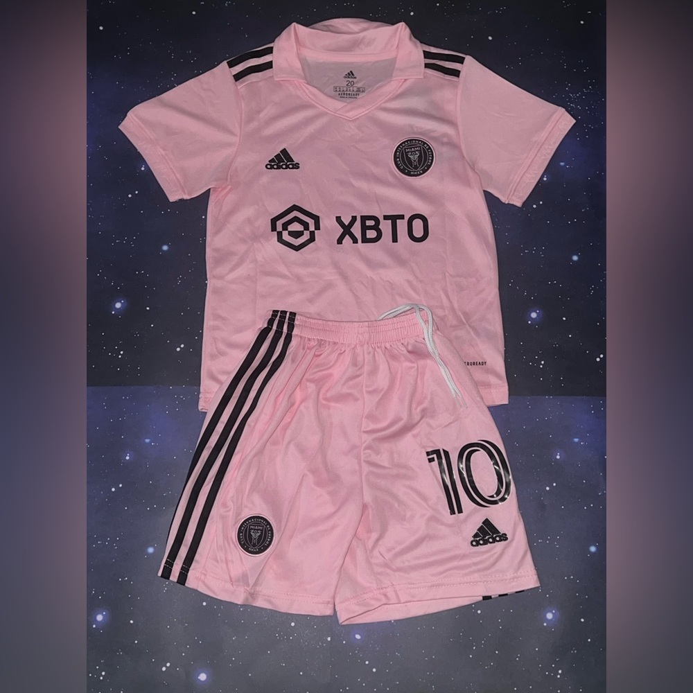 Messi Inter Miami Home Kids Soccer Set